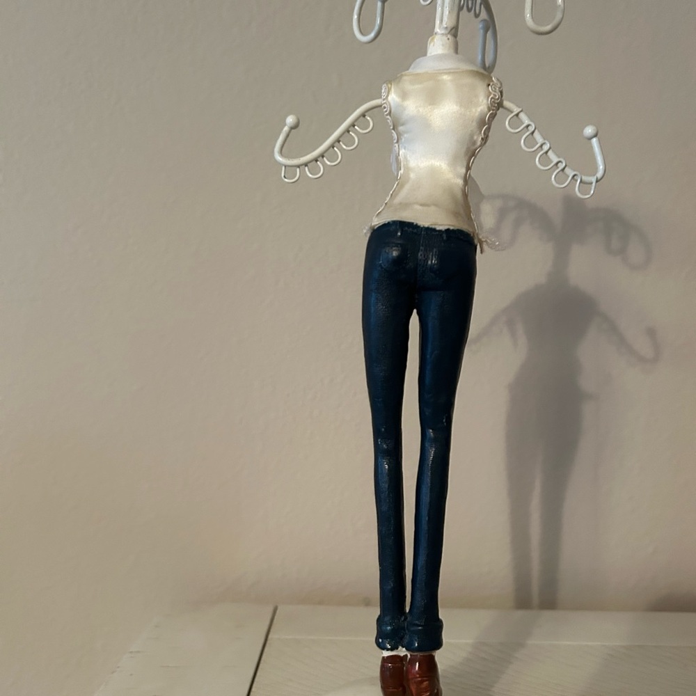 Ladies/teens Jewelry holder accessory in blue jeans